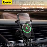 Baseus 15W Car Wireless Charger Phone Holder