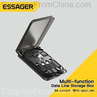 Essager 4 in 1 Connectors USB C To USB C Cable PD 60W with Storage Box