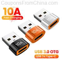 Olaf 10A 3pcs OTG USB 3.0 To Type C Adapter