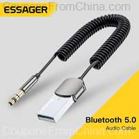 Essager Aux Bluetooth 5.0 Adapter Audio Cable