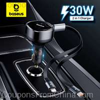 Baseus 2-in-1 Car Charger PD 20W