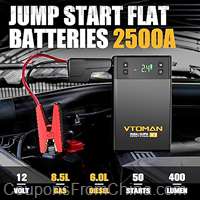 VTOMAN X1 2500A 150PSI Car Jump Starter With Air Compressor [EU/CN]