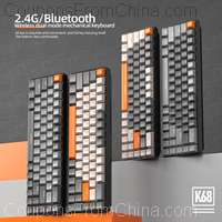 K68 Mechanical Keyboard 2.4G Wireless BT