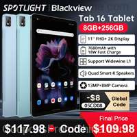 Blackview Tab 16 T616 8/256GB 4G LTE 11 Inch Android 12 Tablet