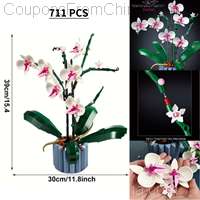 Orchid Flower Bouquet 10311 Plant Decor Building Blocks