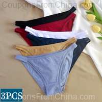 3Pcs/set Women Cotton Panties