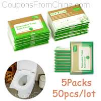 5packs 50pcs/lot Disposable Toilet Seat Cover