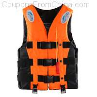 Outdoor Adult Swimming Life Jacket Adjustable With Whistle