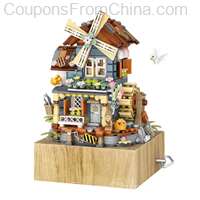 LOZ 1239 Windmill Music Box Building Blocks