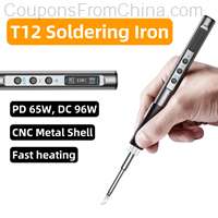 Portable T12 Electric Soldering Iron PD 65W DC 72W