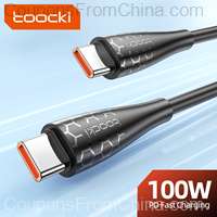 Toocki USB C To Type-C Cable 100W/5A 1m