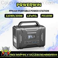 POWERWIN PPS320 320Wh/300W 100Ah Power Station LiFePO4 [EU]