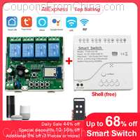 4CH Tuya Smart Switch 220V WIFI Module