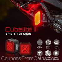 Enfitnix Cubelite III Smart Tail Light Bicycle Brake Light