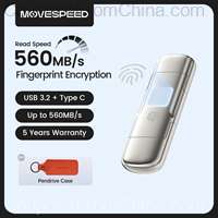 MOVESPEED USB3.2 Pendrive AES256 Fingerprint 520MB/s 1TB