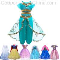Girls Jasmine Princess Dress for Children