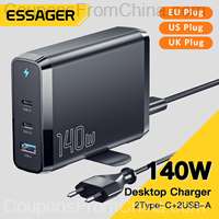 Essager 140W GaN USB Type C Desktop Charger