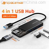 CABLETIME 4 in 1 USB 3.0 HUB