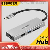 Essager 5 in 1 USB C HUB HDMI-4K Docking Station