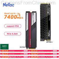 Netac 7400MB/s SSD NVMe M2 2TB