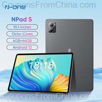 N-ONE NPad S MT8183 4/64GB 10.1 Inch Android 12 Tablet