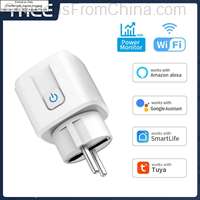 TNCE TUYA Smart Plug WiFi Socket EU 16A/20A With Power Monitor