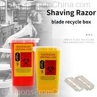 3 Colors Razor Blade Recycling Bin