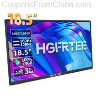 HGFRTEE 18.5inch Portable Monitor 100Hz RGB100%