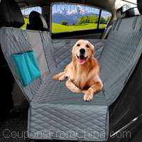 143x153cm Double Zipper Car Pet Seat Pad Waterproof