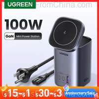 UGREEN GaN 100W Desktop Charger MFi Magnetic Wireless Charger