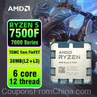 AMD Ryzen 5 7500F R5 3.7GHz 6-Core 12-Thread CPU Processor