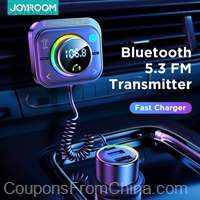 Joyroom Bluetooth 5.3 FM/AUX Bluetooth Car Charger Adapter