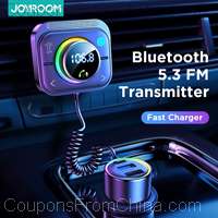 Joyroom Bluetooth 5.3 FM/AUX Bluetooth Car Charger Adapter