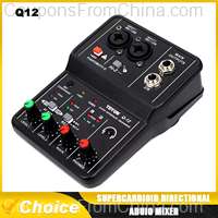 TEYUN Q12 2 Channels Professional Audio Interface Sound Card