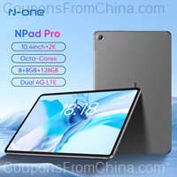 N-One NPad Pro T616 8/128GB 4G 10.4 Inch 2K Tablet