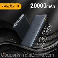 VOLTME Portable Charger 22.5W 20000mAh Power Bank
