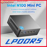 Mini PC Intel N100 16GB RAM 1TB SSD Windows 11 Dual RJ45 [EU]