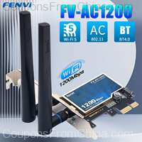 FENVI AC1200 PCI-E Wireless Adapter Network Card Dual Band 2.4G/5GHz 802.11AC