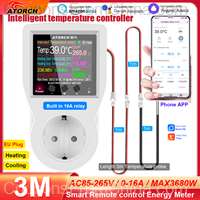 16A AC220V Tuya WIFI Digital Thermostat Incubator Temperature Controller