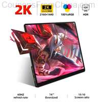 14 Inch 2K Portable Monitor 2160x1440 IPS HDMI TYPE-C