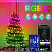 20m Dream Color USB 5V LED String Light Bluetooth Music APP RGBIC