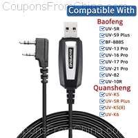 USB Programming Cable With CD for Baofeng Walkie Talkie