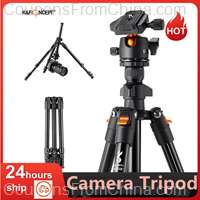 Camera Tripod Stand Aluminum Alloy Low Angle with Carrying Bag for DSLR