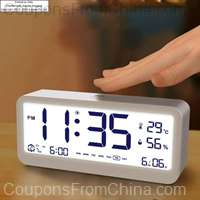 Digital Alarm Clock Temperature Humidity
