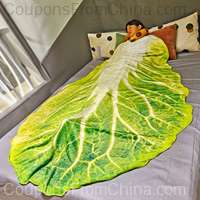 Double-Sided Flannel Creative Appearance Home Sofa Cabbage Blanket 150x200cm