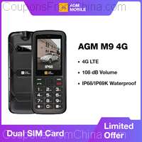 4G Button AGM M9 Mobile Phone 2.4inch