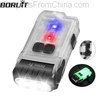 BORUiT V15 LED Keychain Fluorescence Flashlight