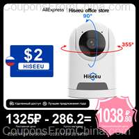 Hiseeu 2K 4MP Wifi PTZ IP Camera
