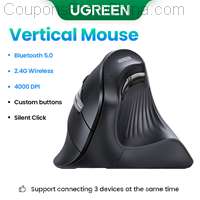 UGREEN Vertical Mouse Wireless Bluetooth5.0 2.4G
