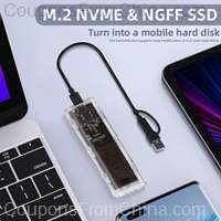 M.2 NVME PCIe NGFF SATA Dual Protocol SSD Case